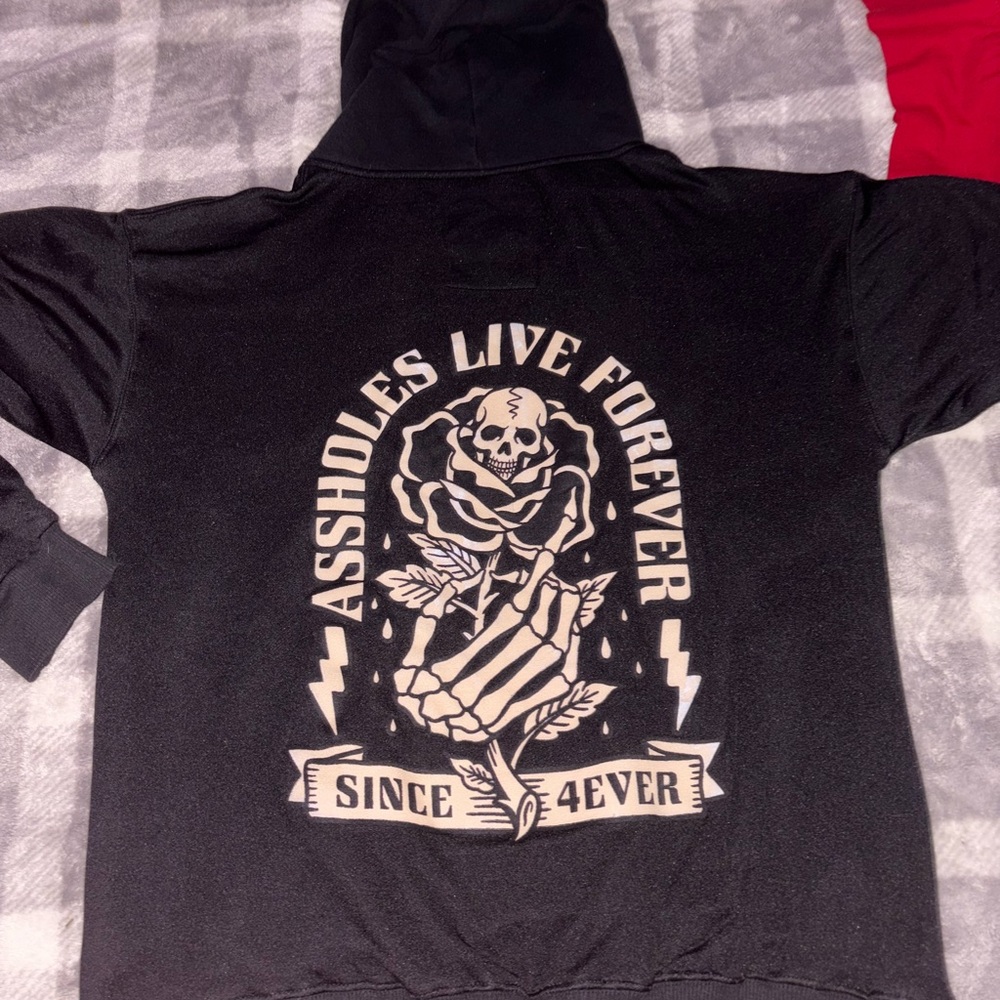 Black Graphic Hoodie
